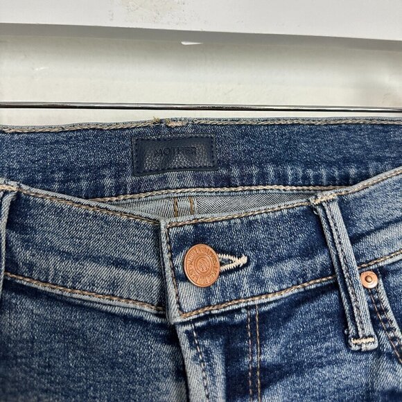 MOTHER The Mid-rise Dazzler Ankle Fray in Wash Going In Circles Size US 28 - Picture 4 of 11